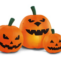 Lighted Halloween Pumpkin Trio Inflatable