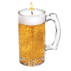 Beer Stein Glass Candle