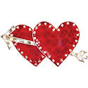 Party City  - Parties - Valentine's Day - Decorations -  - 50 Light Double Heart  with Arrow