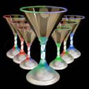 7 oz L.E.D. MARTINI  GLASS ( 8 SETTINGS)