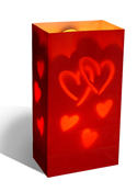 Complete Kit -  Valentine Hearts Luminaria 12 Count Kit