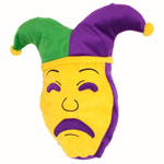 Comedy and Tragedy Plush Mardi Gras Parade Throw