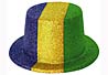 Mardi Gras Glitter Top Hat