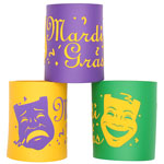 Green Mardi Gras Coozie Drink Holder