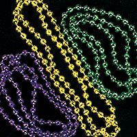 Mardi Gras Bead Faceted 33 Necklaces