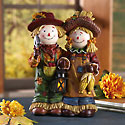 Lighted Scarecrow Pair